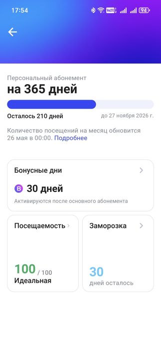 1Fit абонент продам