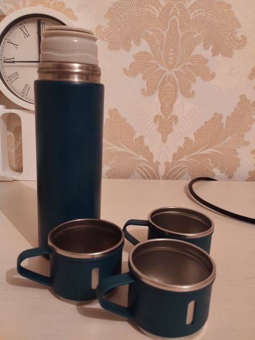 Термос стильный для чая, воды и напитков