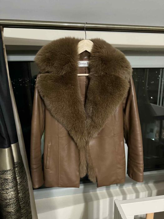 Палто с естествен косъм