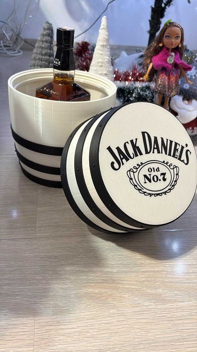 Butoias Cadou Printat 3D pt. Sticla 1L ,Jack Daniel's