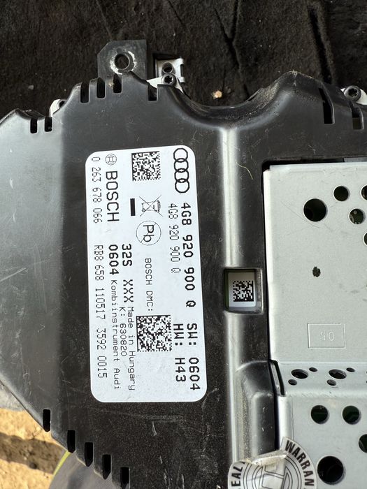 Километраж табло  Ауди А6 Audi A6 A7 4g C7 дизел 4G8920900Q 3,0tdi