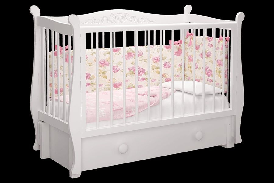 Кроватка натуральное дерево