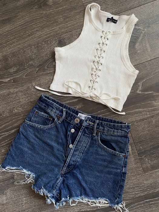 Сет къси панталонки ZARA и потник