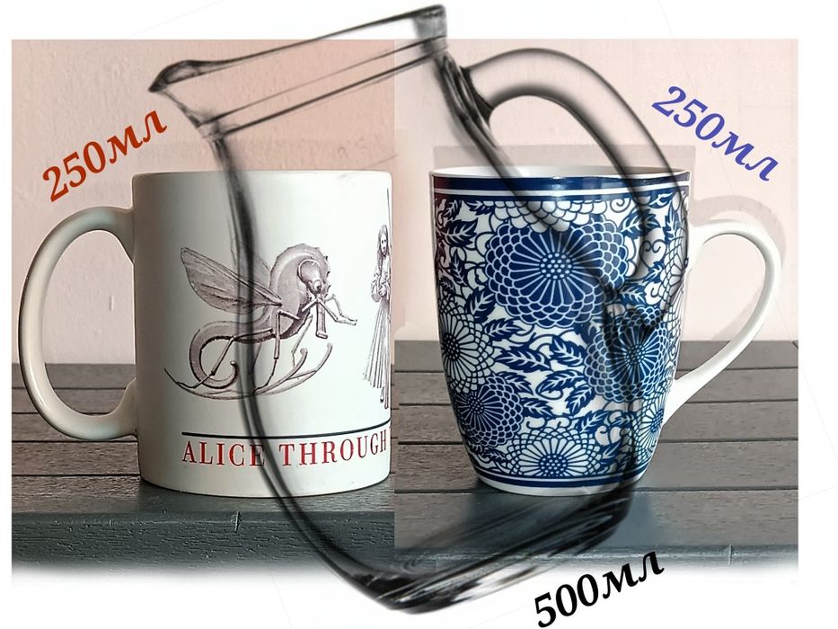 Чаши 250мл  Кана 500мл