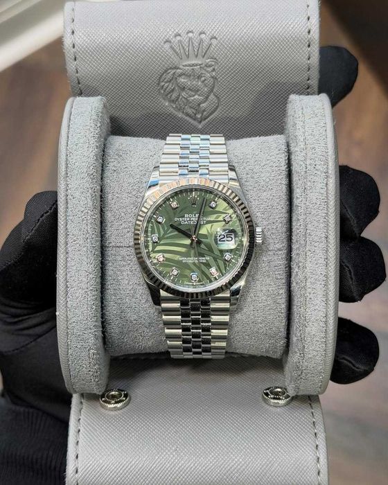 Дамски rolex datejust 36mm palm