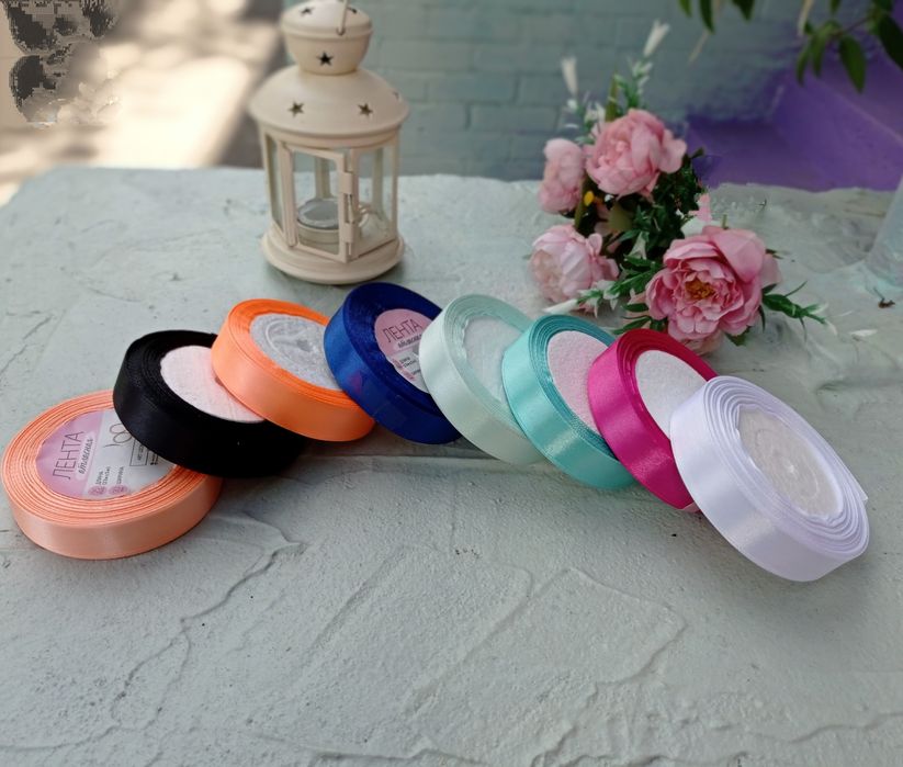 Ленты подарочные, атласные