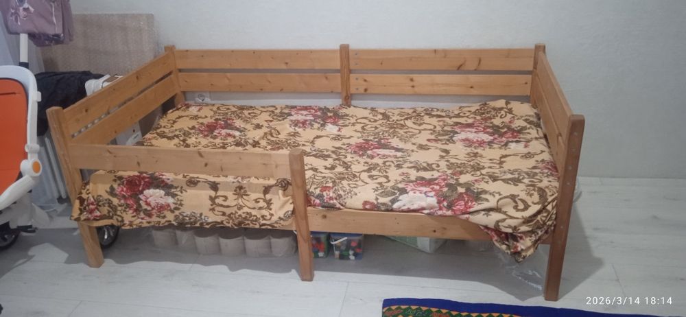 Детская ЭКО кровать 166х86 см.