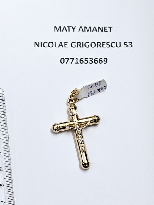 Maty Amanet Cruce din aur 14 k 4.2 g cod 191