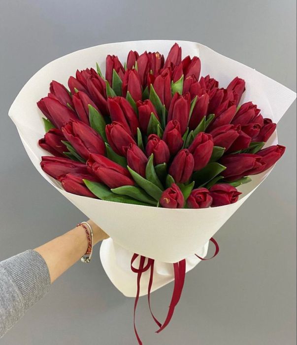 Тюльпаны крупные 750 тг .доставка