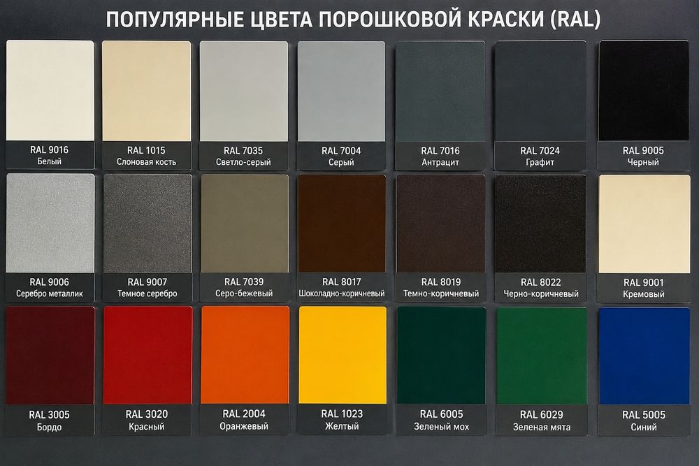 Услуги порошковой краски для любого метала