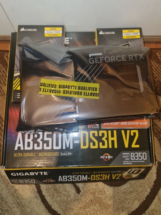 PC Gaming RTX 5060-noua , Ryzen 5 3600, 32Gb, m2 970 evo+ , Lenovo 24"