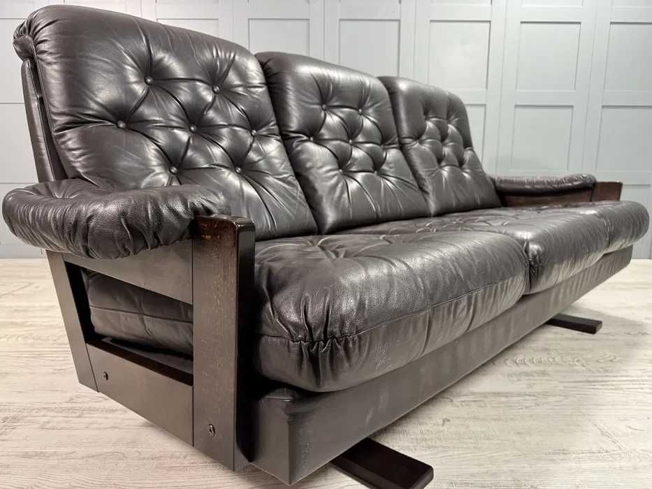 Кожен диван 3-ка Арне Норел Д1106-Д