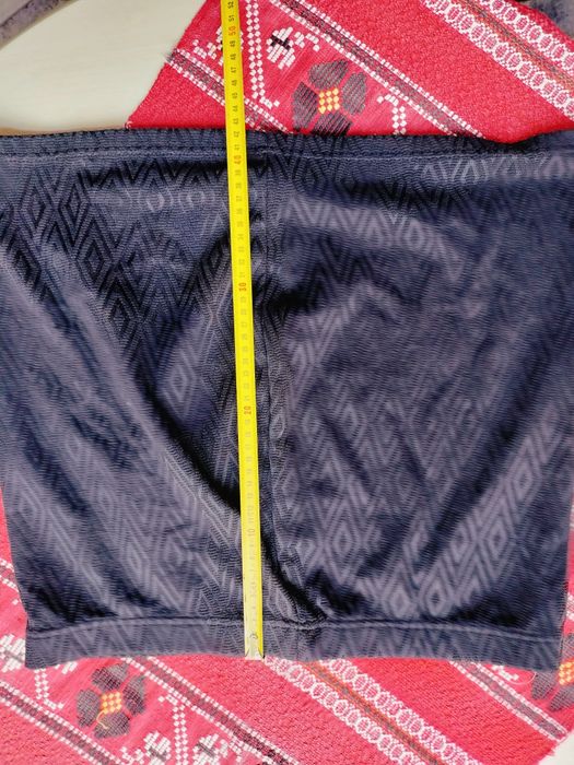 Fustă scurtă Blue Motion – Negru / Gri închis cu imprimeu geometric, Mărimea 44/46