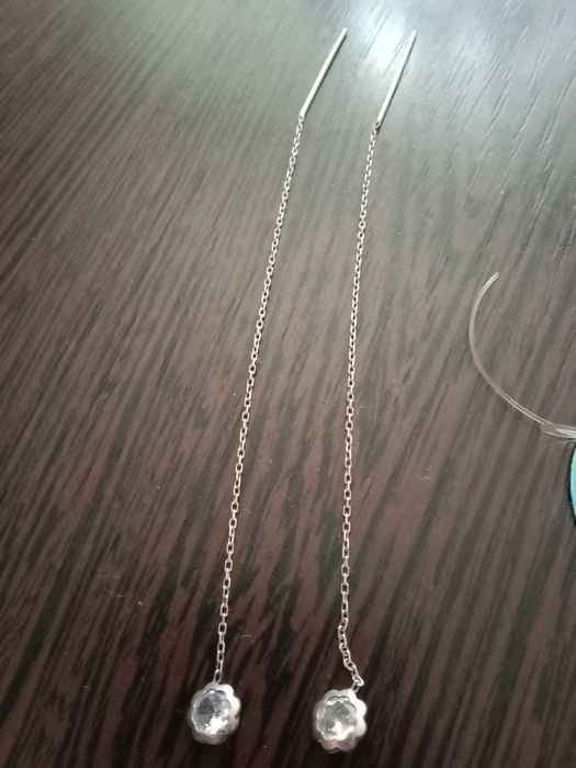 Продам серебро серьги протяжки