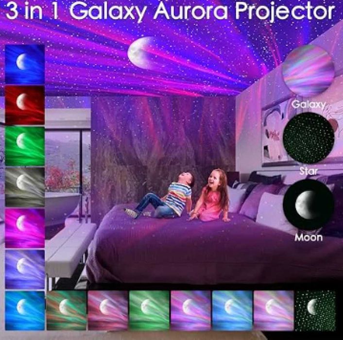Лазерен проектор,Северно сияние (включващи релаксиращи природни звуци)