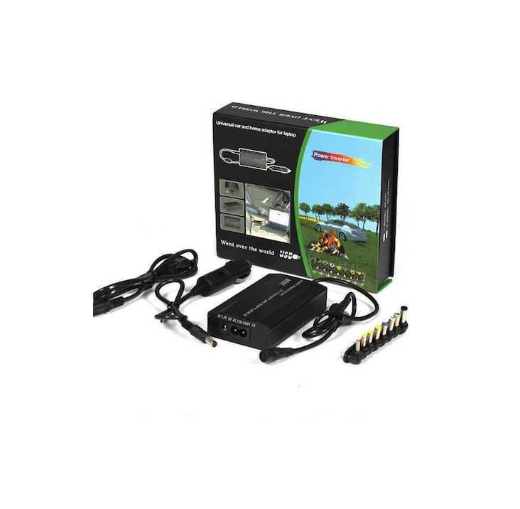 Универсално зарядно, за лаптопи, 120W, 12V/24V, за кола и за ел. мрежа ...
