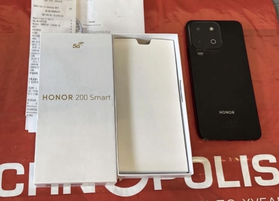 КАТО НОВ 256GB Honor 200 Smart 5G Гаранция Технополис 2026г. Black