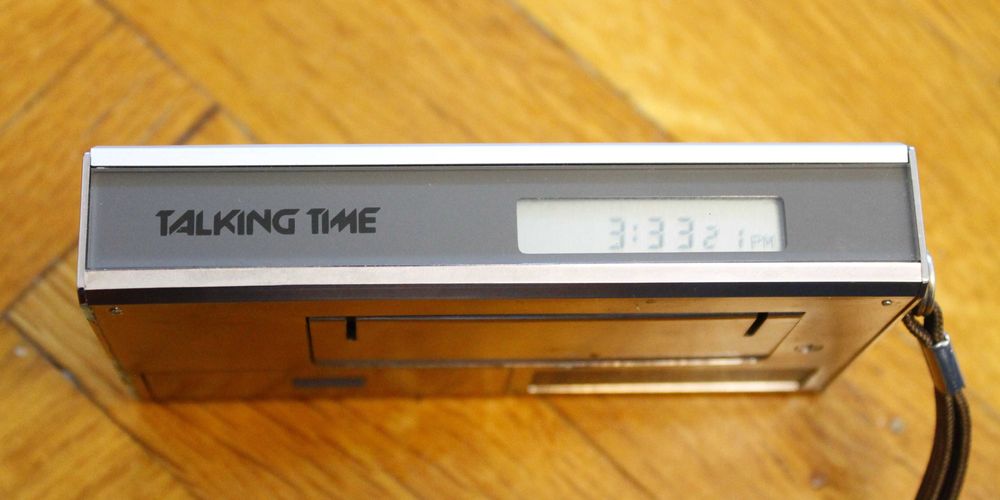 Sharp CT-660E Elsi Quartz Talking Time Alarm Clock Vtg 1980s Synthes