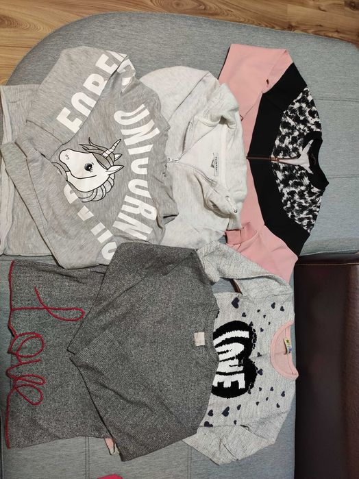 Zara    О'кайди  + рокля - нови  дънки, клинове - 116-122