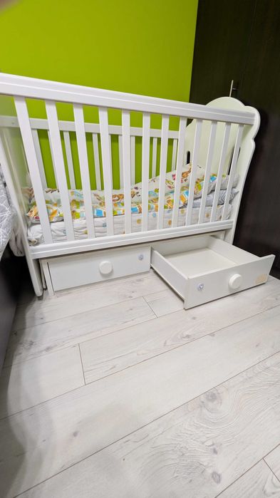 Дървени кошари,Детско легло (ARBOR) + Матраци 2 бр.