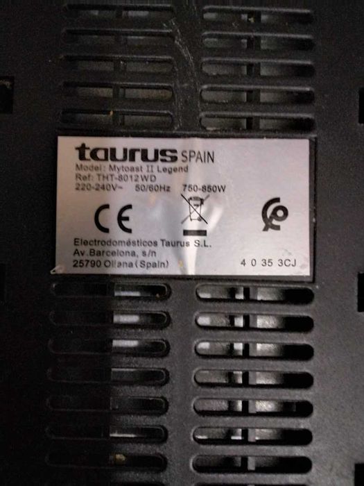 Тостер за хляб Taurus