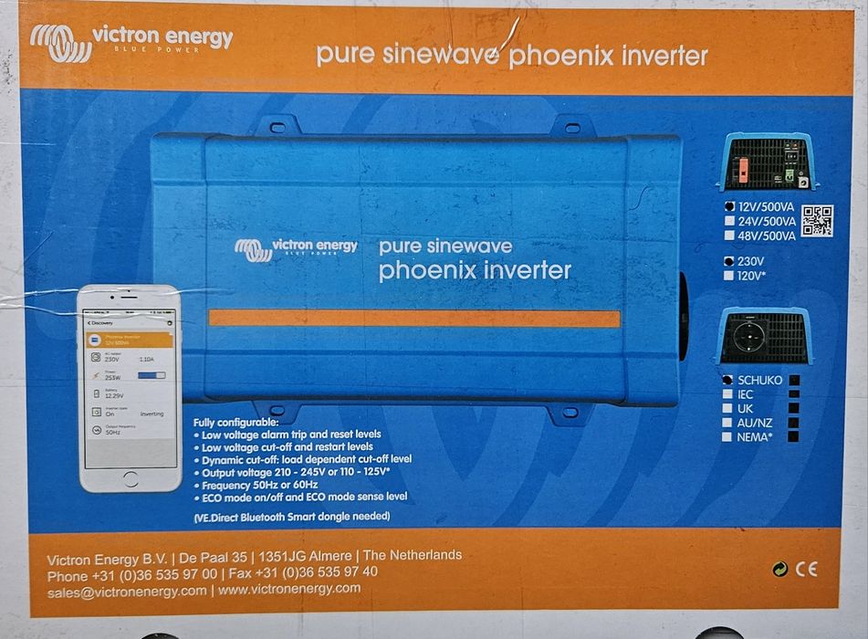 Чисто Нов Инвертор Victron 12v-250w