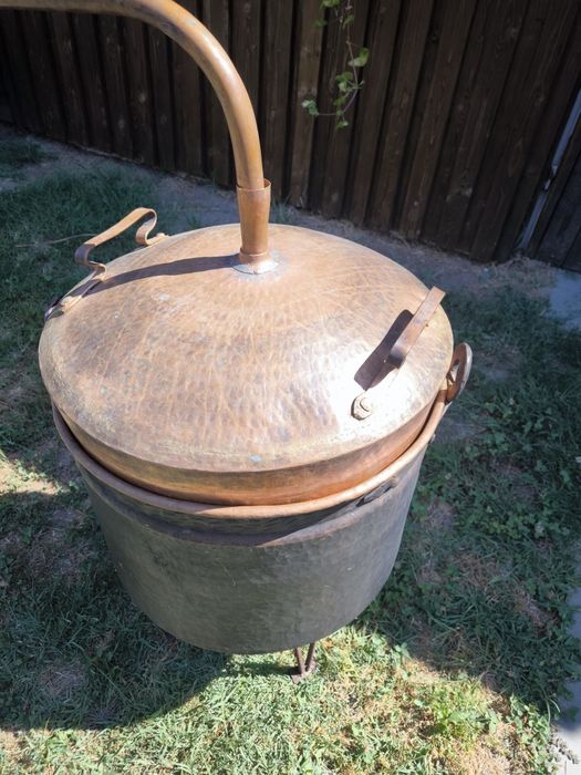 Cazan de țuică, cupru solid, 80L