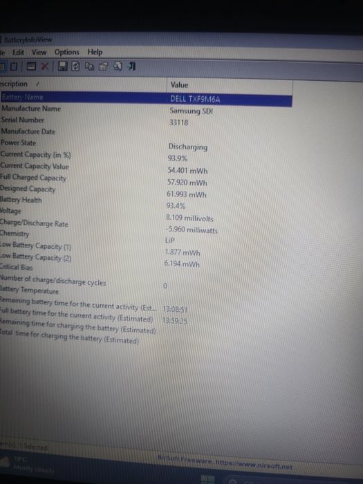laptop Dell, i5-6300, ram 8gb, ssd 256gb, bat 5ore