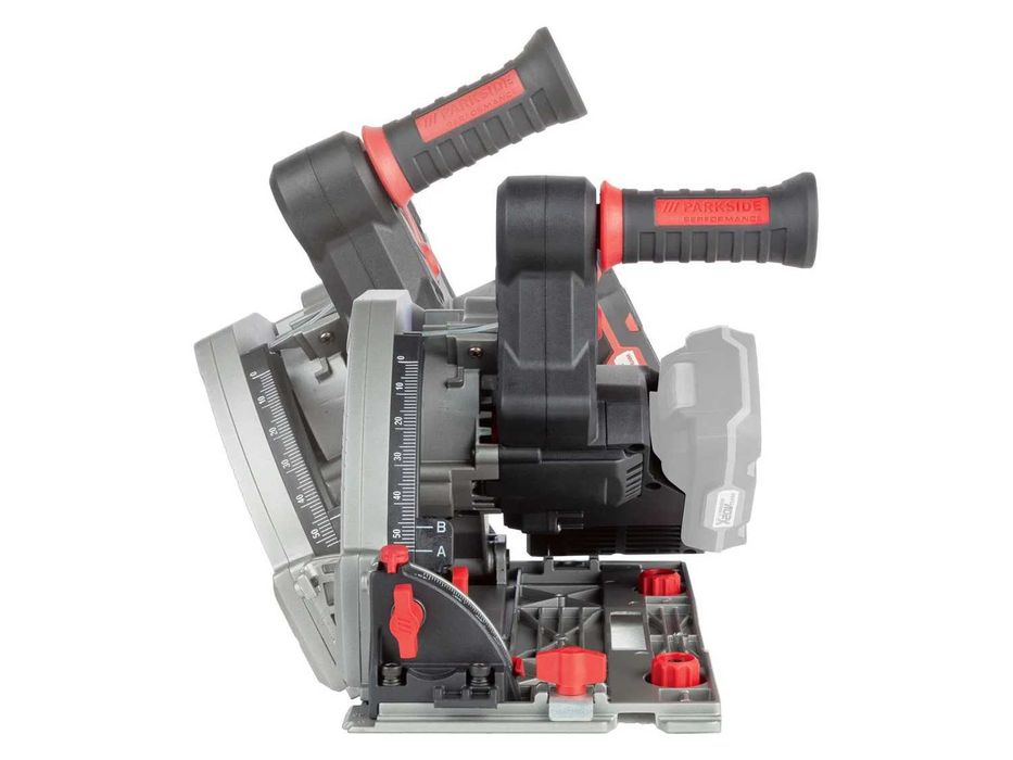 Акумулаторен Циркуляр Parkside Perfomance с Линеал 20V Безчетков
