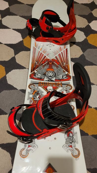 Placa snowboard Burton 157 cu legături Burton Custom