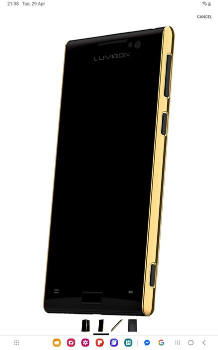 Телефон  LUMIGON T3 ( 24K GOLD )