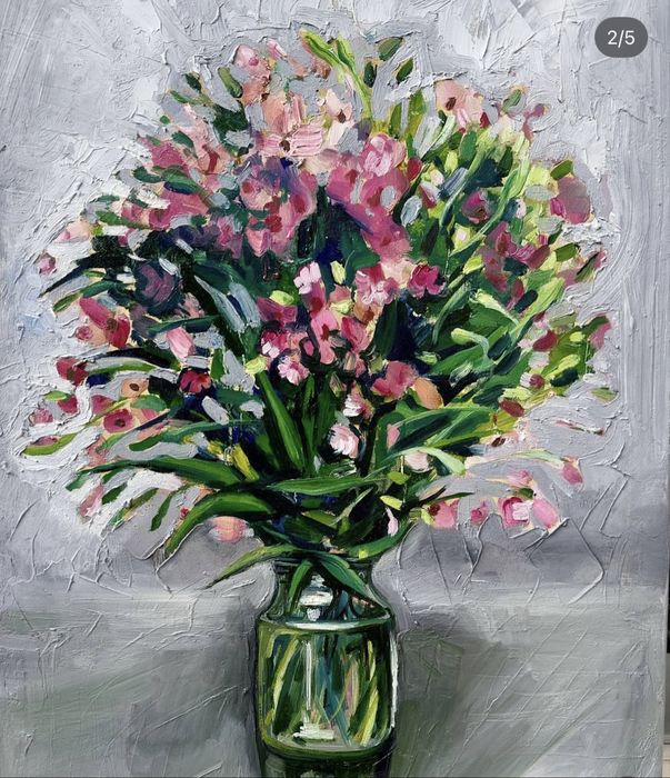 Картина маслом цветы