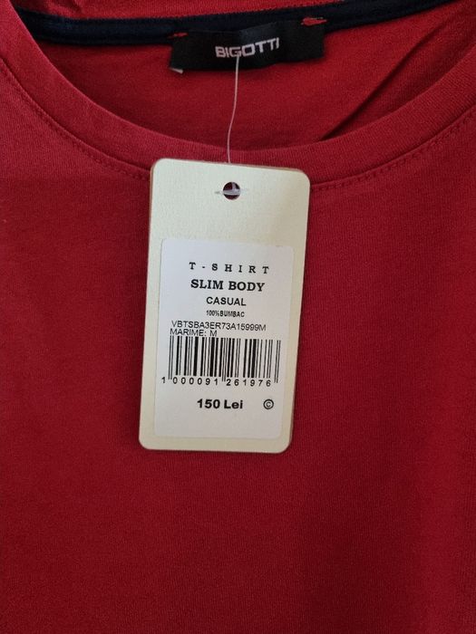 Tricou barbati Bigotti. Marimea M. Nou