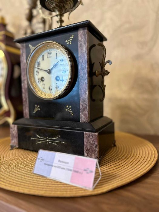 Продавам френски мраморен часовник Japy в колекционерски вид, 1846 г.