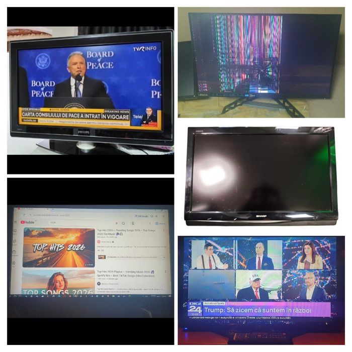 Televizoare Televizor TV Monitor LED sau LCD, 27, 28, 32, 42, 43 " inch inci 69 71 81 107 110 cm, Lenovo Sharp Nei Hyundai Philips FULL HD HDMI VGA PC