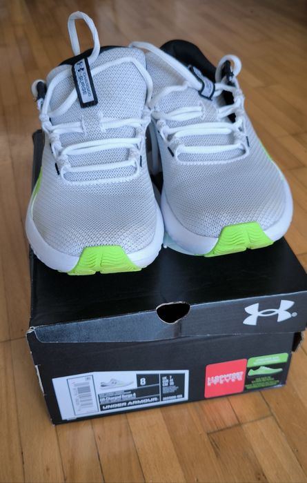 Adidasi Under Armour/marime 41/alb+Verde/negru