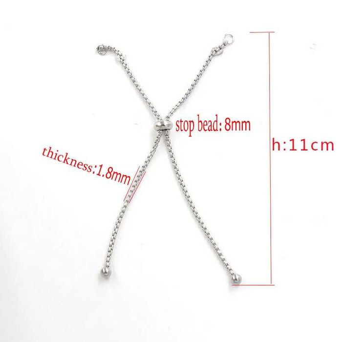 Регулируемый слайдер соединители для браслетов фурнитура