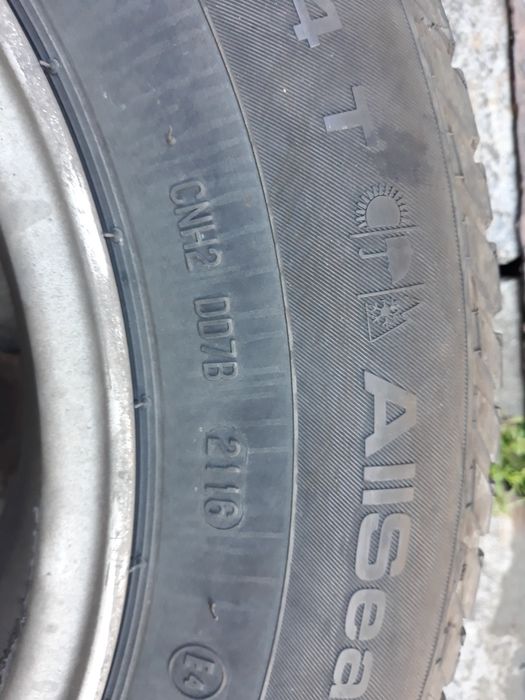 4 Anvelope M+S 175/80/14 cu jante aliaj 5x100