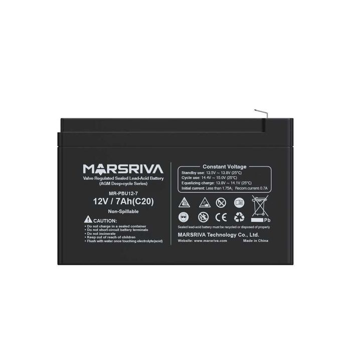 Аккумуляторная батарея для UPS MR-PBU12-7 - 12В / 7Ач
