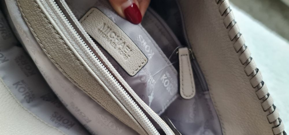 Geanta piele naturala Michael Kors Whipped Hamilton EW