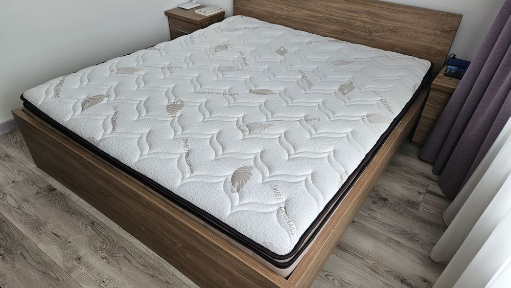 Saltea Cardinya Safran 200x180 cm (ortopedica cu arc si spuma memorie)