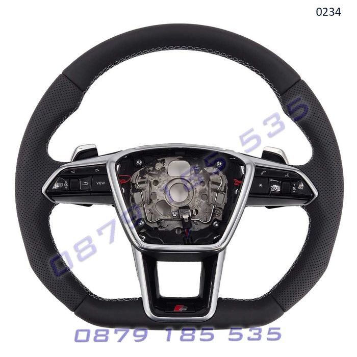 Рязан спортен волан S-Line кожа Audi A1 A3 A5 A5 A6 TT Q3 Q5 Q7 АУДИ