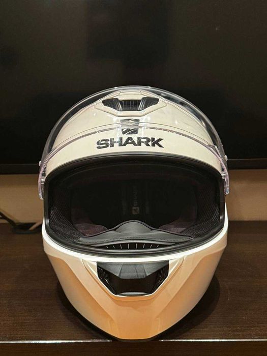 Каска за мотор L размер SHARK D-SKWAL 2 WHITE AZUR Моторна екипировка