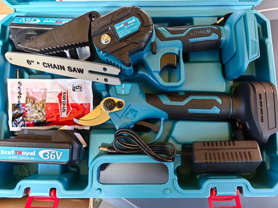 2 в 1 Резачка за клони и Лозарска Ножица Акумулаторни 36V