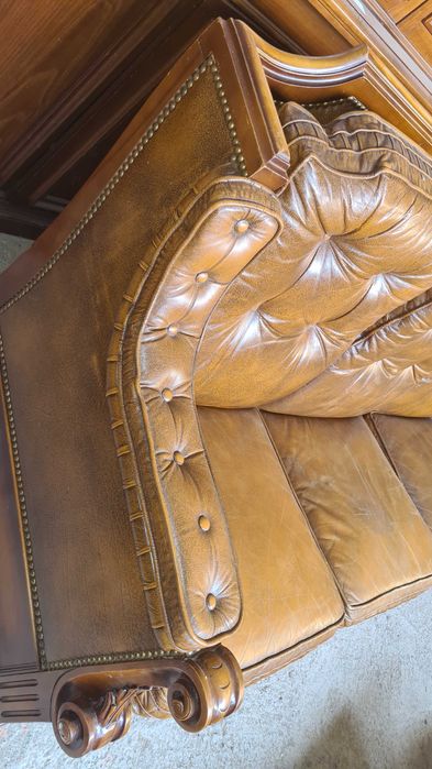 кожен диван 3+1+1