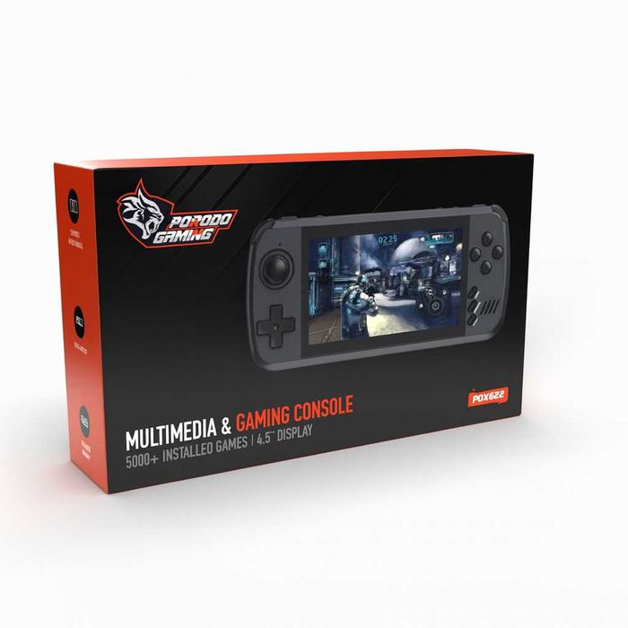 Игровая приставка Porodo 5000+ игр, 64GB, 3000 mAh. Есть доставка