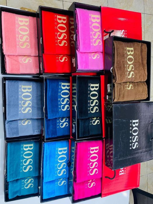 2 бр хавлия в кутия 100% памук луксозни