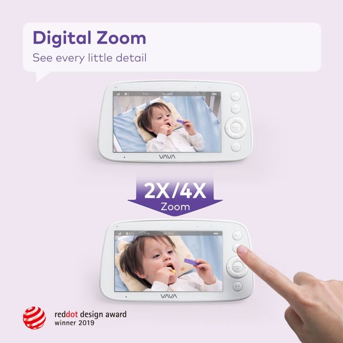 Висококачествен Бебефон с Full HD 360градосова камера и голям дисплей