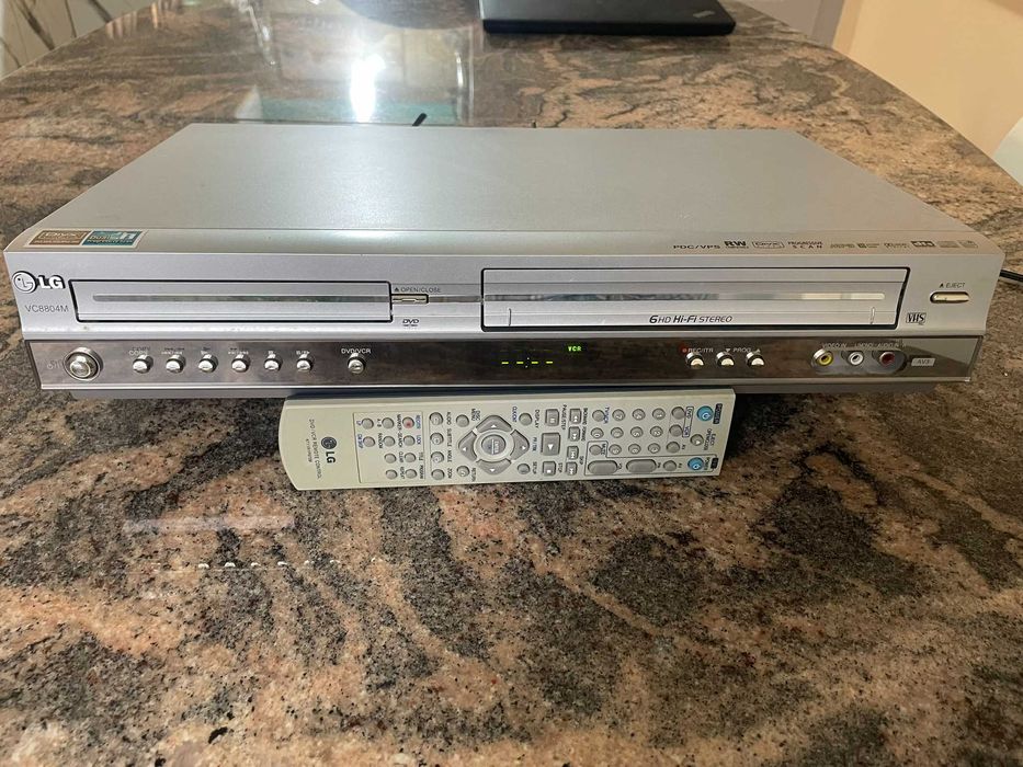 Combo DVD - Videorecorder tip LG VC8804  6 capete perfect functionabil