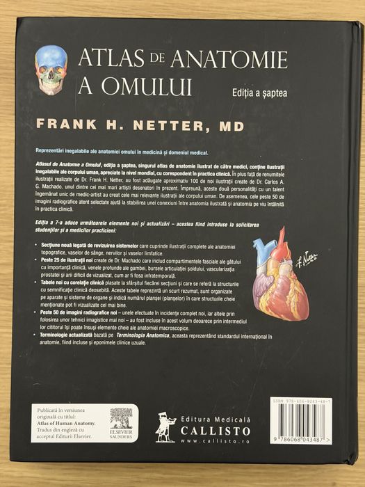 Atlas de anatomie a omului – ediția a VII-a (color, limba română)